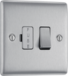 BG NBS50 Nexus Metal Brushed Steel 13A Switched Fused Spur Unit by British General (BG-NBS50-Shopify-SA_1)