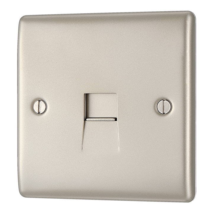  NPRBTM1 Front - This master telephone socket from British General uses a screw terminal connection and should be used where your telephone line enters your property.