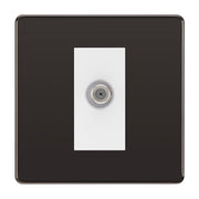 BG Screwless Black Nickel Satellite Socket FBN64W by British General (BG-FBN64W)