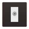 BG Screwless Black Nickel Satellite Socket FBN64W by British General (BG-FBN64W)