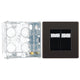 BG Screwless Black Nickel RJ45 Double Data Outlet Socket FBNRJ452 with 35mm Steel Back Box