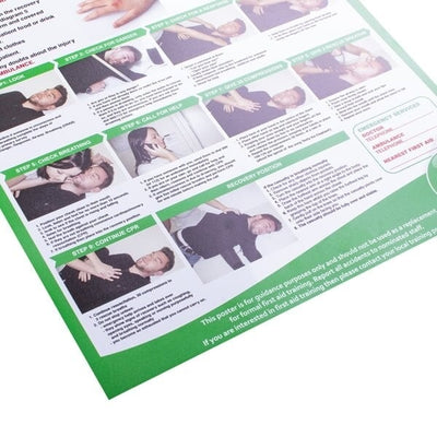 Workplace First Aid Poster by Rainbow (Safelincs-RBWFIRSTA)
