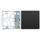 BG Evolve Black Chrome Single Blank Plate PCDBC94B with 35mm Steel Back Box