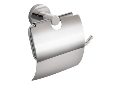Corby Harrogate Toilet Roll Holder with Cover in Polished Steel