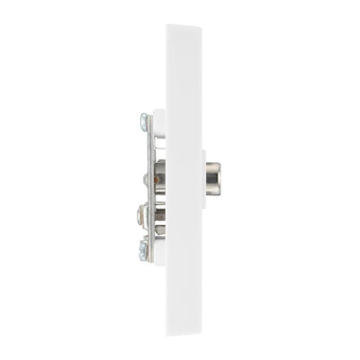 BG 966 Moulded Square Edge | White | 2 Gang Diplex TV and FM Socket by British General (BG-966)