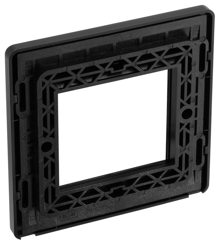 PCDBCEMS2B Back - The Euro Module range from British General combines plates and interchangeable modules so you can configure your own bespoke switches and sockets.