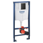 Grohe Rapid SL 3 in 1 WC Frame 1.13m Black Plate w/ Skate Cosmo Flush Plate - Phantom Black - 39939000 by Grohe (Grohe-39939000)