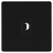 BG Nexus Screwless Matt Black Flex Outlet FFBFLEX by British General (BG-FFBFLEX)