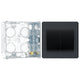 BG Evolve Matt Grey 2G Wide Rocker Light Switch PCDMG42WB with 35mm Steel Back Box