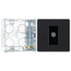 BG Evolve Matt Black Single Co-Axial Socket PCDMB60B with 35mm Steel Back Box