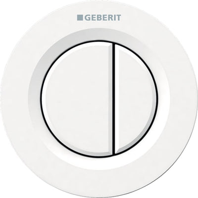 Geberit Dual Type01 WC Dual Flush Button White Concealed Cistern - 116.042.11.1
