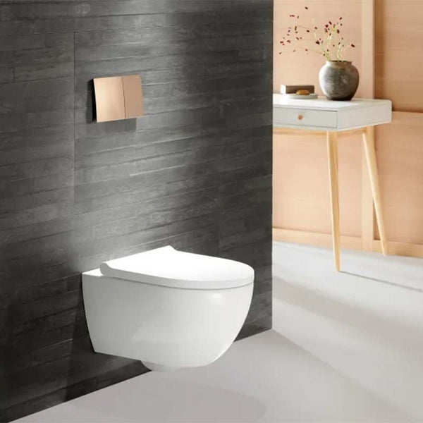 Geberit Acanto Wall Hung Pan With Seat - Turboflush - 530mm - 502.718.00.1