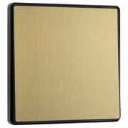 BG Evolve Satin Brass 1-Gang 2-Way 20A Edge to Edge Rocker Light Switch | PCDSB12EB by British General (BG-PCDSB12EB)