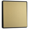 BG Evolve Satin Brass 1-Gang 2-Way 20A Edge to Edge Rocker Light Switch | PCDSB12EB by British General (BG-PCDSB12EB)