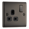 BG NBN21B Nexus Metal Black Nickel 1 Gang 13A Switched Socket by British General (BG-NBN21B-Shopify-SA_1)