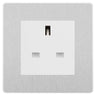 BG Evolve Brushed Steel 13A Unswitched Socket PCDBS13AUSSW by British General (BG-PCDBS13AUSSW)