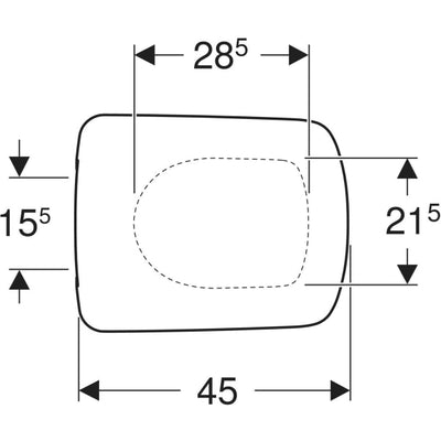 Geberit Selnova Quick Release Slimline Soft Close Toilet Seat - 500.336.01.1 by Geberit (Geberit-500.336.01.1)