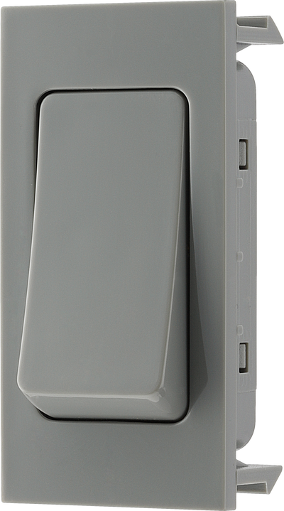 BG EMSW12G Euro Module 20AX 2-Way Switch - Grey by British General (BG-EMSW12G)