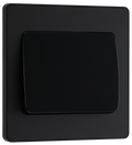 BG Evolve PCDMB12WB Matt Black 1 Gang 20A 16AX 2 Way Wide Switch-Black Insert