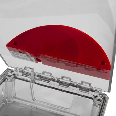 Extinguishers & Equipment: Call Point Cover - Surface Mounted Universal Stopper STI 13110FR / STI 13120FR Alarmed by STI EMEA (SAFELINCS-ST13120FR)