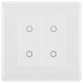 BG Nexus White Moulded Double Secondary Touch Dimmer Switch