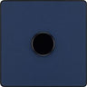 BG PCDDB81B Matt Blue Evolve 1 Gang 200W Intelligent Trailing Edge Dimmer Switch - Black Insert by British General (BG-PCDDB81B-Shopify-SA_1)