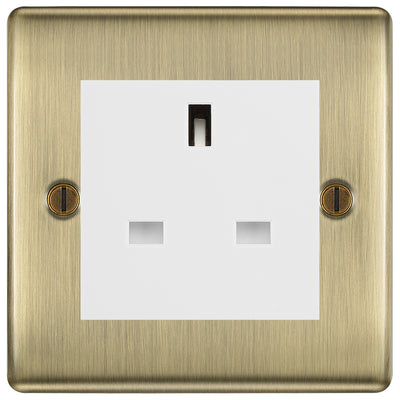 BG Nexus Antique Brass 13A Unswitched Socket NABUSSW