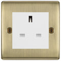 BG Nexus Antique Brass 13A Unswitched Socket NABUSSW