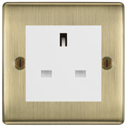 BG Nexus Antique Brass 13A Unswitched Socket NABUSSW by British General (BG-NABUSSW)