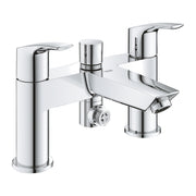 GROHE Eurosmart Bath Shower Mixer Tap Twin Lever Deck Mounted 25105003 by Grohe (Grohe-25105003)