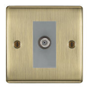 BG Nexus Metal Antique Brass Satellite Socket NAB64G by British General (BG-NAB64G)