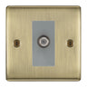 BG Nexus Metal Antique Brass Satellite Socket NAB64G by British General (BG-NAB64G)