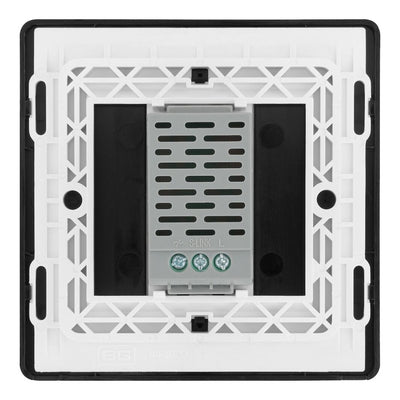 BG Evolve Polished Copper Single Secondary Touch Dimmer Switch PCDCPTDS1B with 25mm Steel Back Box