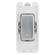 BG RRBLBS Brushed Steel 20 Amp Double Pole Appliance Grid Switch Labelled Boiler by British General (BG-RRBLBS+RBS30)
