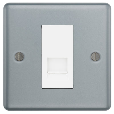 BG MC5BTM1 Metal Clad | 1 Gang Telephone Master Socket by British General (BG-MC5BTM1)