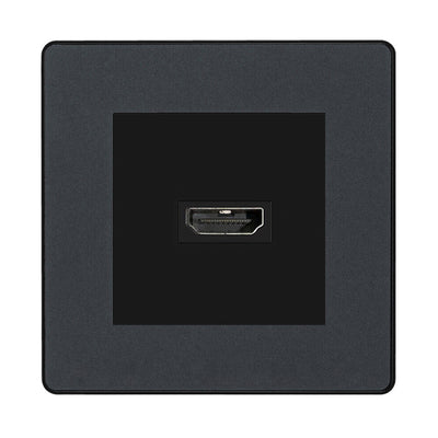 BG Evolve Matt Grey PCDMGHDMI1B 1 Gang Single HDMI Socket