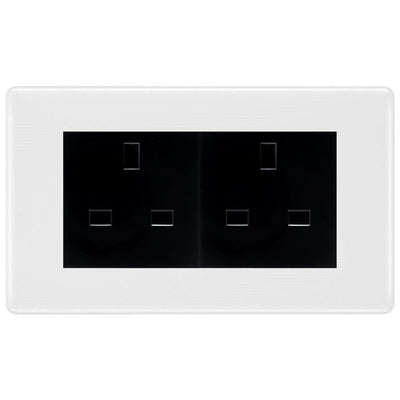 BG Nexus White Moulded 4 Gang 13A Unswitched Socket - NWM4GUSSB by British General (BG-NWM4GUSSB)