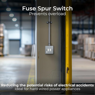 BG MC550F Metal Clad | 13A 2 Pole Flex Outlet Switched Fused Connection Unit by British General (BG-MC550F)