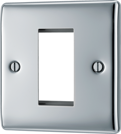 NPCEMS1 Front - The Euro Module range from British General combines plates and interchangeable modules so you can configure your own bespoke switches and sockets.