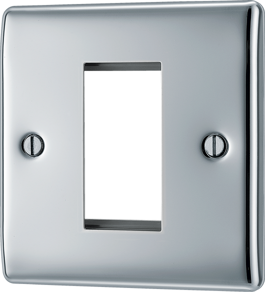 NPCEMS1 Front - The Euro Module range from British General combines plates and interchangeable modules so you can configure your own bespoke switches and sockets.