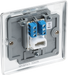 NPCBTS1 Back - This secondary telephone socket from British General uses a screw terminal connection and should be used for an additional telephone point which feeds from the master telephone socket.