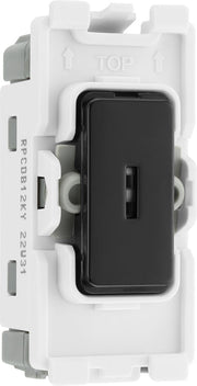 BG RPCDB12KY Evolve Grid Black 20A 20AX 2 Way 1 Pole Secret Key Switch Module by British General (BG-RPCDB12KY-Shopify-SA_1)