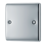 BG NPC94 Nexus Metal Polished Chrome 1 Gang Blanking Plate by British General (BG-NPC94-Shopify-SA_1)