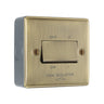 Antique Brass 10A Triple Pole Fan Isolator Switch & Surface Pattress Back Box by British General (BG-NAB15+MC501)