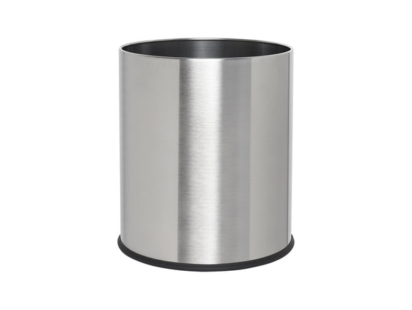 Corby Thornton Single Layer Waste Bin in Brushed Steel, 9L