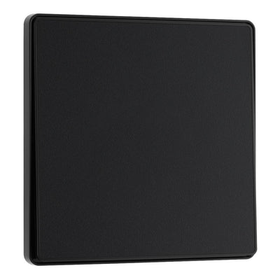 BG Evolve Matt Black Intermediate Edge to Edge Rocker Switch PCDMB13EB with 35mm Steel Back Box