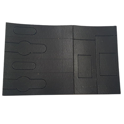 Astroflame Universal Tubular Latch Kit To Suit 64/76mm Backset C/W Strike Plate - Self Adhesive