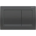 Geberit Alpha01 Square Dual Flush Plate - Black Chrome - 115.055.QC.1