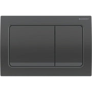 Geberit Alpha01 Square Dual Flush Plate - Black Chrome - 115.055.QC.1 by Geberit (Geberit-115.055.QC.1)