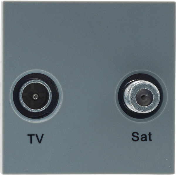 BG Nexus Grey EMTVSATG Diplexed TV/ SAT TV Outlet Euro Module Satellite